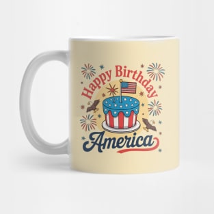 Happy Birthday America 4th Of July Mug